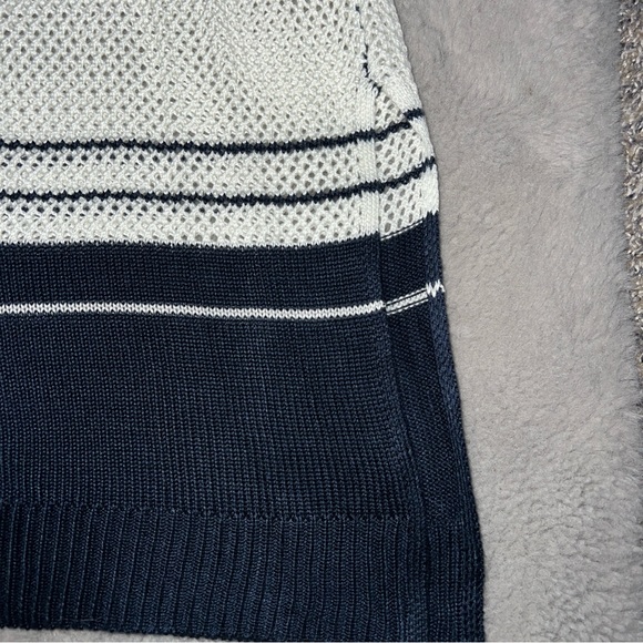 Small knit blue and white midi dress - Picture 4 of 6